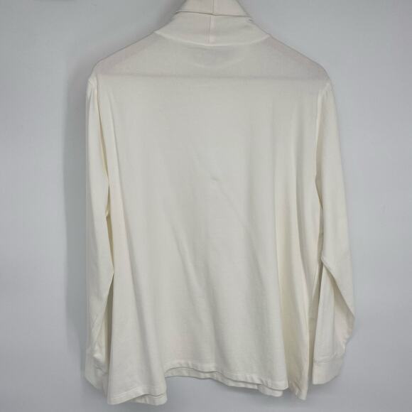 Gander Mountain Turtleneck Women’s 1X Cream Classic TradMom Fall Layer Staple - Picture 3 of 7